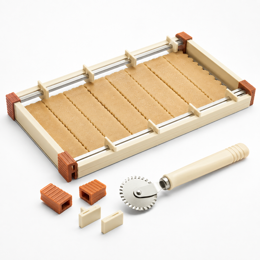 Snap-Together Cookie Shaping Rail – Adjustable Cookie Dough Cutter & Guide