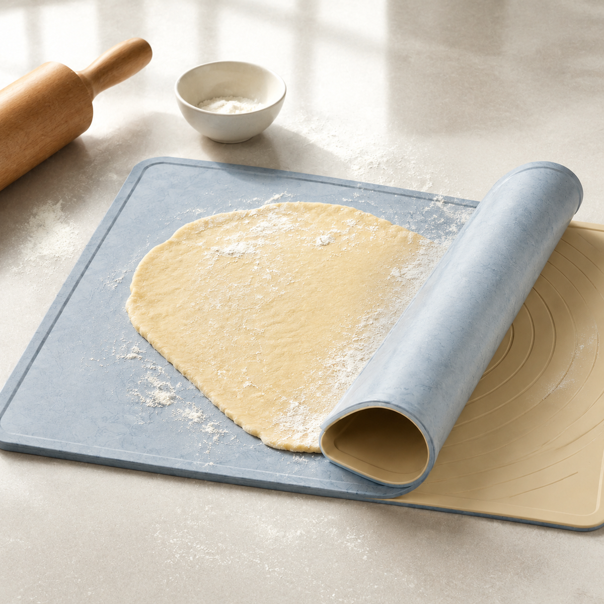 Dual-Temperature Pastry Rest Mat – Reversible Silicone Baking & Proofing Mat