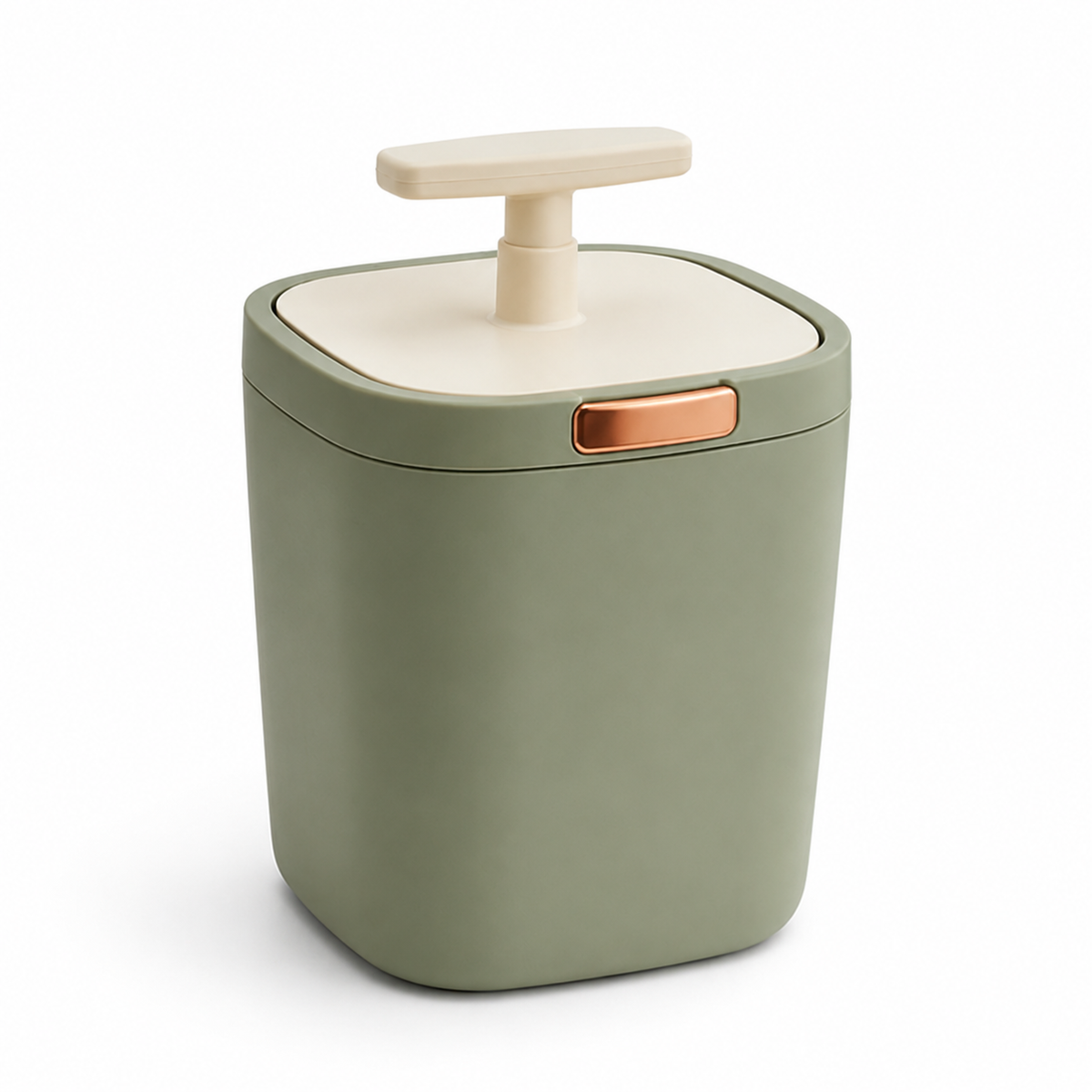 Countertop Compost Press Bin – Compact Kitchen Compost Bin with Press Plate