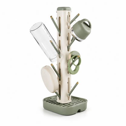 Dry-Dock Bottle & Lid Tower – Vertical Drying Rack for Bottles & Lids