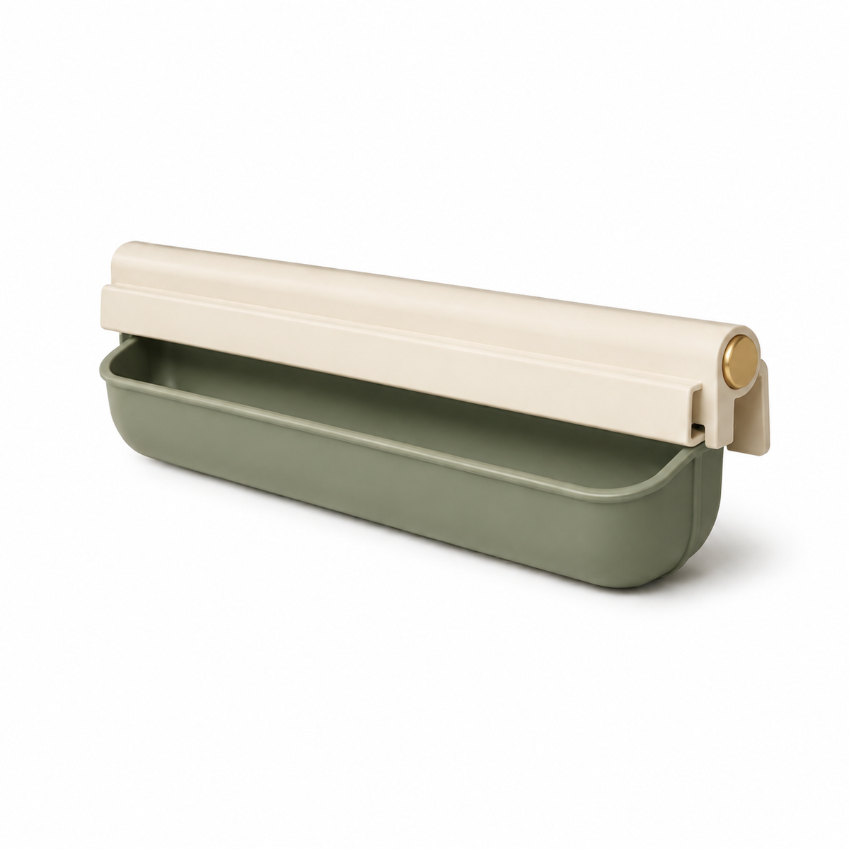 Crumb-Catch Counter Edge Rail – Countertop Crumb Catcher with Slide-Out Drawer