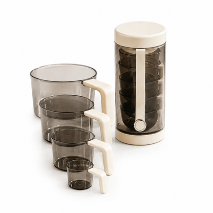 Stack-Lock Pantry Scoop Set – 4-Piece Nesting Measuring Scoop Set