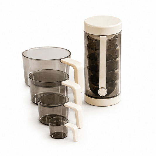 Stack-Lock Pantry Scoop Set – 4-Piece Nesting Measuring Scoop Set
